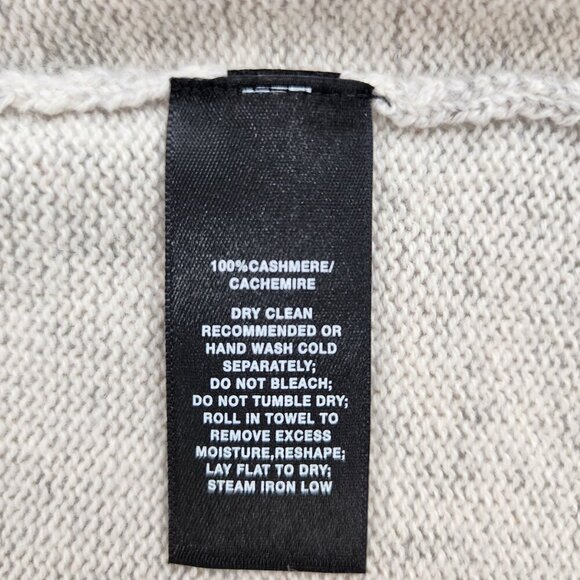 LAFAYETTE 148 NEW YORK Gray Cashmere Sleeveless Turtleneck Sweater - Picture 4 of 4